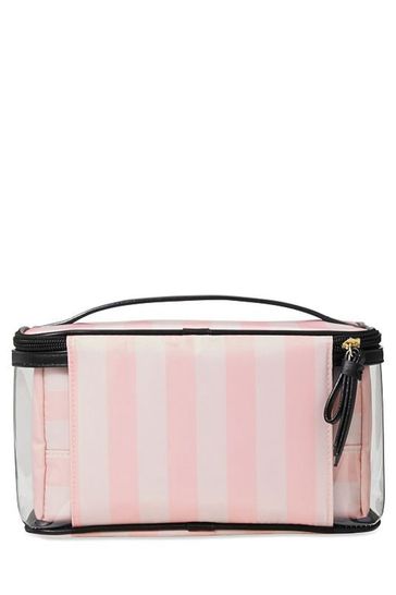 Buy Victoria's Secret Pink Iconic Stripe Cosmetic Bag from the Next UK  online shop