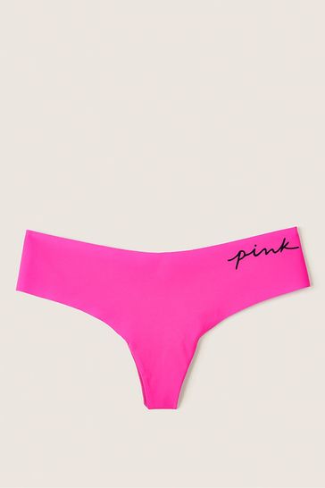 Victoria's Secret PINK Neon Princess Pink No Show Thong Knicker
