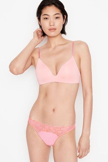 Victoria's Secret Sweet Briar Rose Pink Cotton Bikini Panty