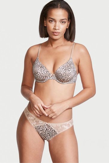 Victoria's Secret Everyday Nude Leopard Smooth Lightly Lined Full Cup Bra