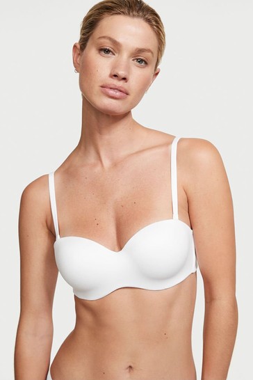 Victoria's Secret White Smooth Lightly Lined Multiway Strapless Bra