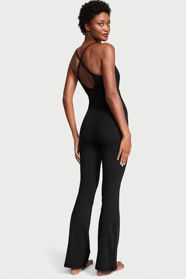 Flared jumpsuit clearance