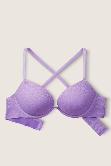 Buy Victoria's Secret PINK Add 2 Cups Lace Push Up T-Shirt Bra