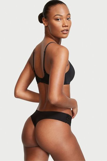 Victoria s Secret Black Lace No Show Knickers
