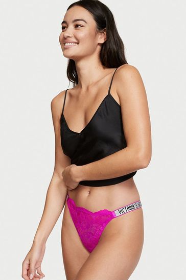 Buy Victoria's Secret Bombshell Shine Strap Thong Panty from the Next UK  online shop