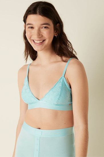 Buy Victoria's Secret PINK Lace Unlined Triangle Bralette from the
