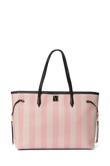 Victoria's Secret Pink Iconic Stripe Tote Bag