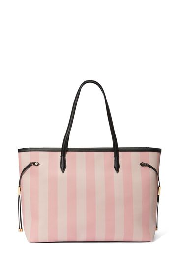 Victoria's Secret Pink Iconic Stripe Tote Bag