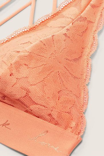 Buy Victoria's Secret PINK Lace Strappy Back Halterneck Bralette from the  Victoria's Secret UK online shop