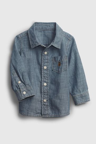 Buy Gap Button-Up Pocket Long Sleeve Shirt from the Gap online shop
