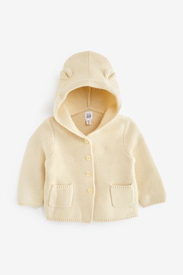 Cream Knitted Brannan Bear Cardigan - Baby