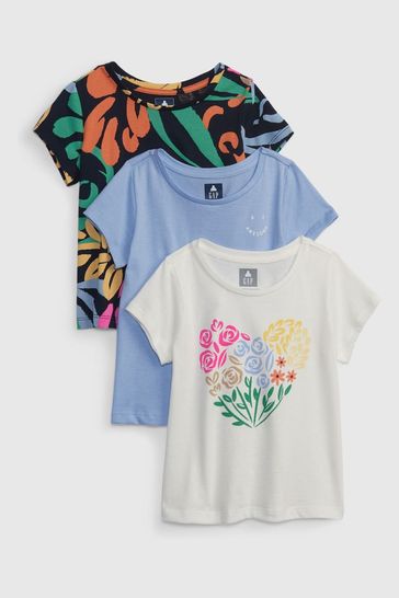 Blue Toddler 100% Organic Cotton Graphic T-Shirt