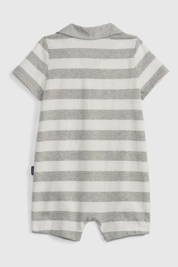 Gap Grey Stripe Print All In One Baby
