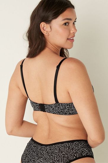 Buy Victoria's Secret PINK Pure Black Smooth Push Up T-Shirt Bra from the  Next UK online shop