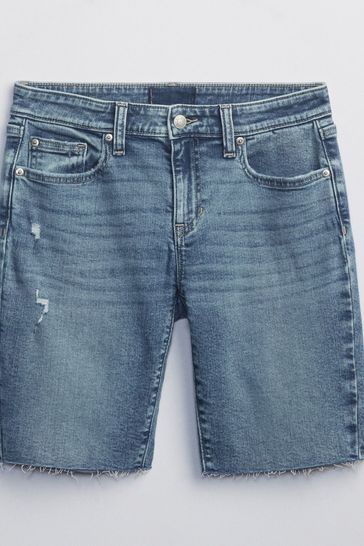 Bermuda distressed jean shorts hotsell