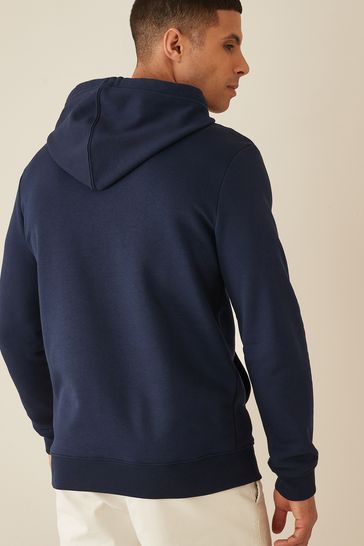 Gap Navy Blue Arch Logo Fleece Hoodie