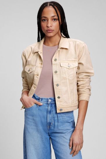Gap cropped jean jacket 2025