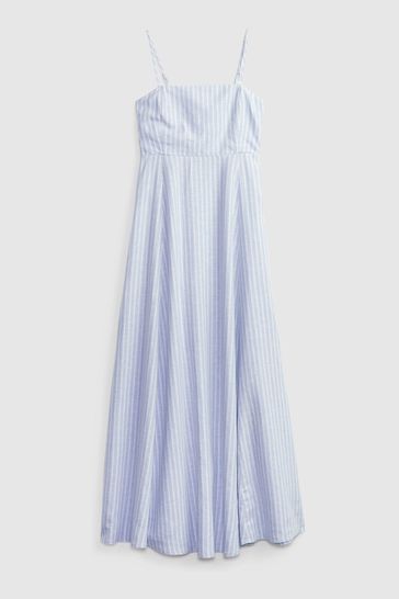 Gap blue and 2025 white striped dress