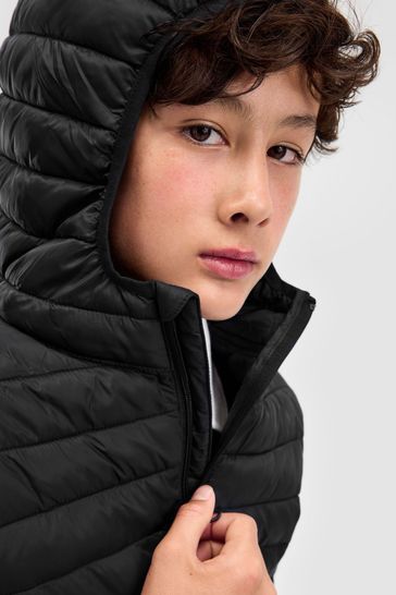 Gap Black Lightweight Puffer Jacket 4 13yrs