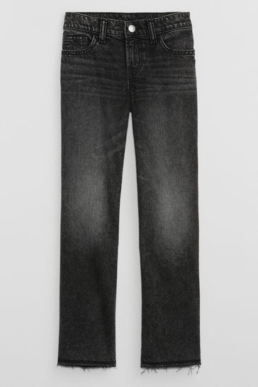 Washed Black Mid Rise Straight Washwell Jeans (5-14yrs)