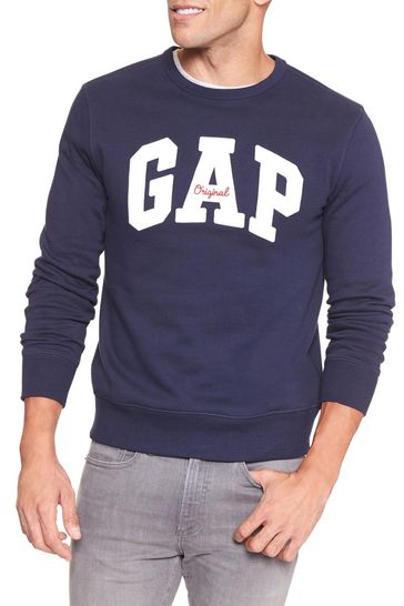 Gap logo fleece crewneck sweatshirt new arrivals