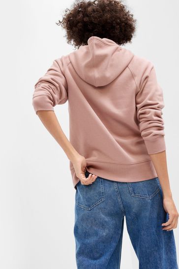 women's pink gap zip up hoodie