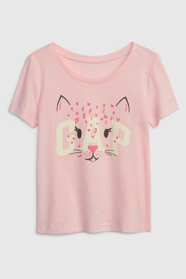 Pink Logo Graphic T-Shirt