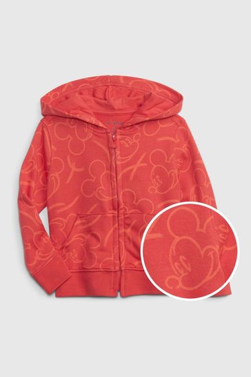 Red Disney Mickey Mouse Hoodie