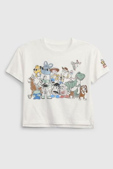 White Disney Toy Story Relaxed Graphic T-Shirt
