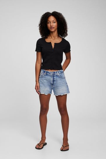Gap Blue Low Stride Shorts with Washwell Teen