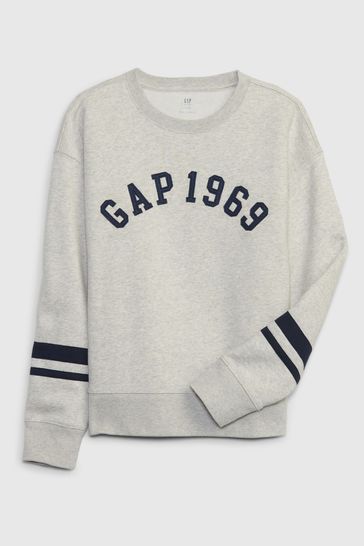 Buy Gap French Terry 1969 Arch Logo Crew Neck Long Sleeve Sweatshirt (4 ...