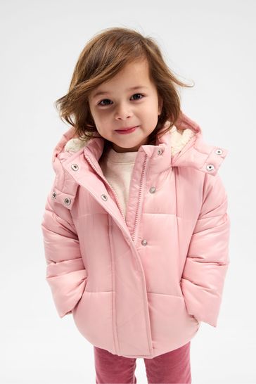 Sherpa lined anorak jacket on sale pink