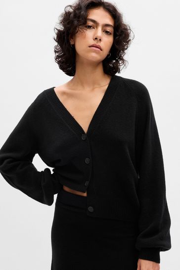 Gap Beige Soft Balloon Sleeve Cardigan