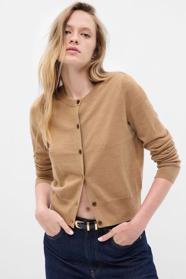 Buy Gap Merino Wool Short Cardigan from the Gap online shop