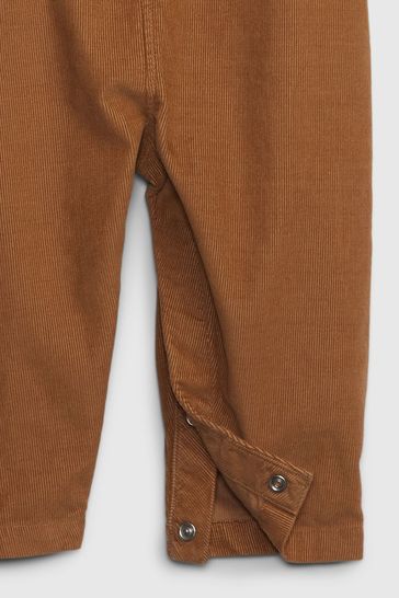 Buy Gap Colourblock Corduroy Long Sleeve Baby Romper from the Gap