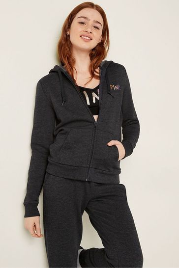 Buy Victoria's Secret PINK Everyday Lounge Perfect Full Zip Hoodie from ...