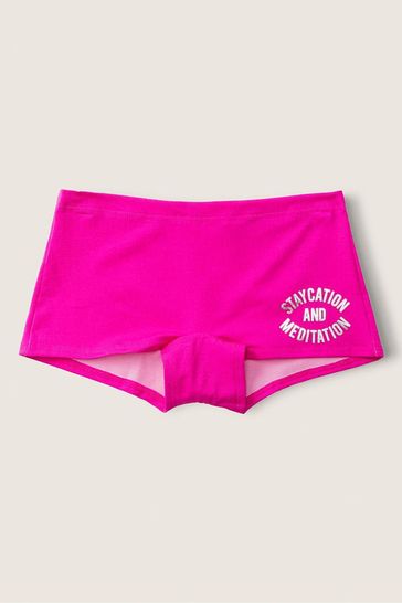 Victoria's Secret PINK Laser Pink Cotton Short Knicker