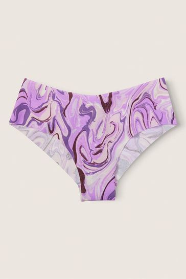 Victoria's Secret PINK Petite Lilac Marble Print No Show Cotton Cheeky Knickers