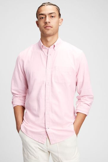 Pink Oxford Shirt In Standard Fit