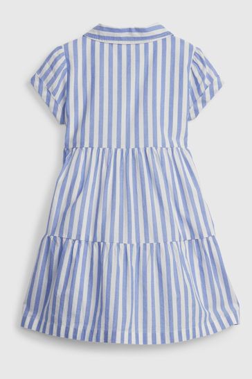 Gap blue and white striped dress discount