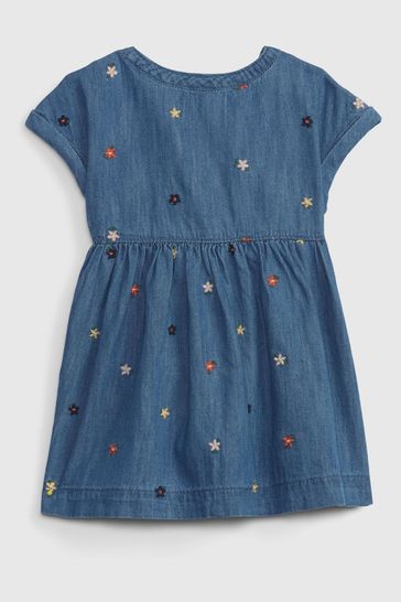 Baby blue jean best sale dress