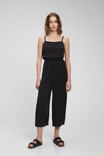 Gap Black Rayon Jumpsuit