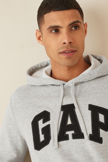 Arch logo hotsell fleece hoodie