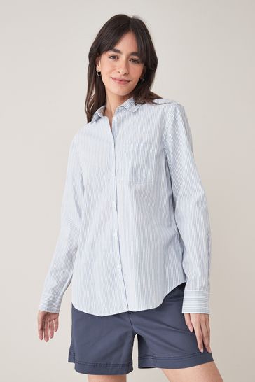 Blue Stripe Stripe Long Sleeve Shirt