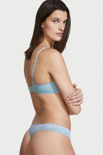 Victoria s Secret Pale Blue Seamless Thong Knickers