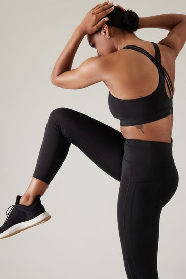 Athleta Black D DD Cup Train Free Medium Impact Sports Bra