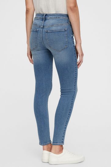 Gap Universal Legging Jeans Black Distressed Pockets Women's Size 12 NWT