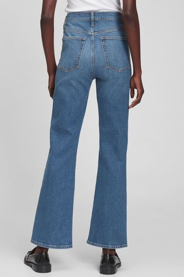 Ready Stock-2023 Women Flared Jeans Low Waist Denim Pants Vintage