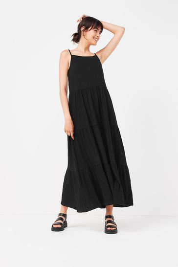 Black ForeverSoft Tiered Maxi Dress