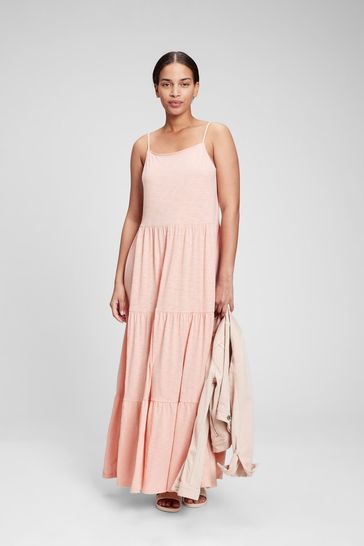 Pink ForeverSoft Tiered Maxi Dress